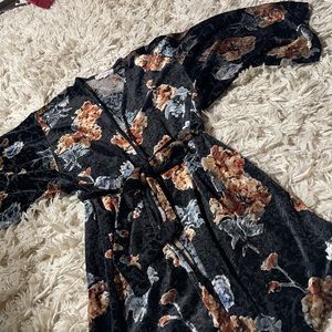 Floral Velvet Kimono